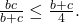 \bl\frac{bc}{b+c}\le \frac{b+c}{4}.