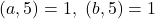 (a,5)=1, \ (b,5)=1