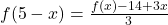 \bl f(5-x)=\frac{f(x)-14+3x}{3}