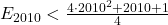  	E_{2010}< \frac{4\cdot 2010^2+2010+1}{4} 	