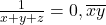 \frac{1}{x+y+z} = 0,\overline{xy}