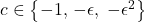 c\in \left \{ -1,\,-\epsilon ,\;-\epsilon ^2 \right \}