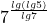  	7^\frac{lg(lg5)}{lg7} 	 	