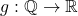 g:\mathbb{Q}\rightarrow \mathbb{R}