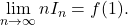  	\displaystyle \lim_{n \to \infty} nI_n=f(1). 	 	