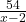 \frac{54}{x-2}