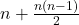 n+\frac{n(n-1)}{2}