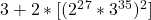 3+2*[(2^2^7*3^3^5)^2]