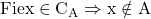 \rm{ Fie x \in C_{A}\Rightarrow x\notin A 