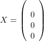 \[ 	X = \left( {\begin{array} 	   1 & 0  \\ 	   0 & 0  \\ 	\end{array}} \right) 	\] 	