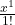 \frac{x^1}{1!}