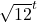 \sqrt{12}^t