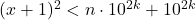 {(x + 1)^2} < n \cdot {10^{2k}} + {10^{2k}}