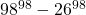 \bl 98^{\small 98}-26^{\small 98}