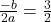 \frac{-b}{2a}=\frac{3}{2}