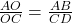 \frac{AO}{OC}=\frac{AB}{CD}