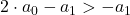 \bl 2\cdot a_{\small 0}-a_{\small 1}>-a_{\small 1}