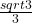 \frac{sqrt3}{3}