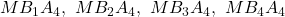 MB_1A_4, \ MB_2A_4, \ MB_3A_4, \ MB_4A_4