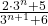  	\frac{{2 \cdot 3^n  + 5}}{{3^{n + 1}  + 6}} 	