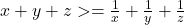 x+y+z>=\frac{1}{x}+\frac{1}{y}+\frac{1}{z}