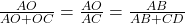 \frac{AO}{AO+OC}=\frac{AO}{AC}=\frac{AB}{AB+CD}