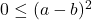 0 \leq (a-b)^2