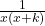 \frac{1}{x(x+k)}