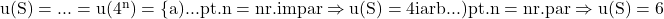 \rm{ 	u(S)=...=u(4^n)=\{a)... pt. n=nr.impar \Rightarrow u(S)=4 iar \\ 	b...) pt. n=nr.par \Rightarrow u(S)=6\\