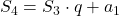 S_4=S_3 \cdot q+a_1