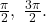 \frac{\pi}{2},\;\frac{3\pi}{2}.