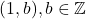 (1,b),b\in\mathbb{Z}