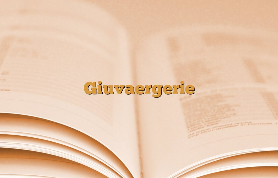 Giuvaergerie