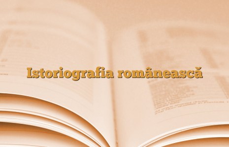 Istoriografia românească