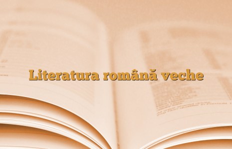 Literatura română veche