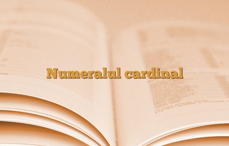 Numeralul cardinal