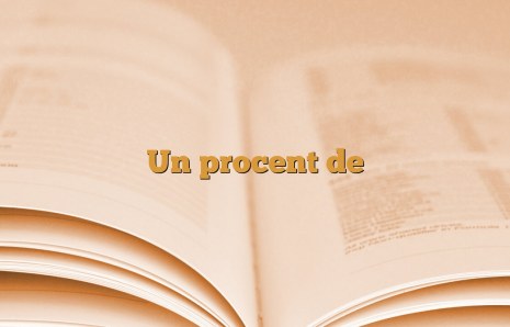 Un procent de