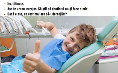 Curajosul de la dentist … glume cu copii